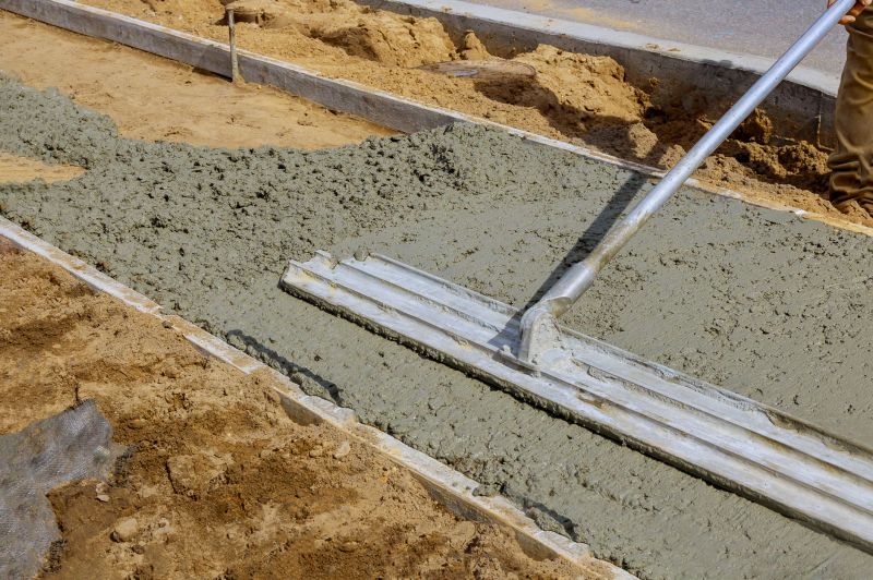 Cement Sidewalk Construction