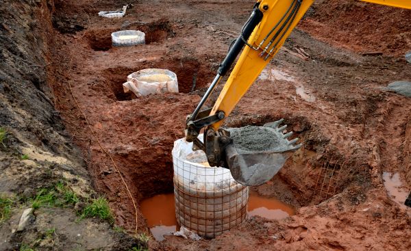 Foundation Piling in Bloomington