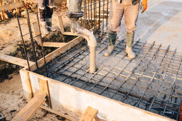 Pole Barn Foundation Pouring in Bloomington