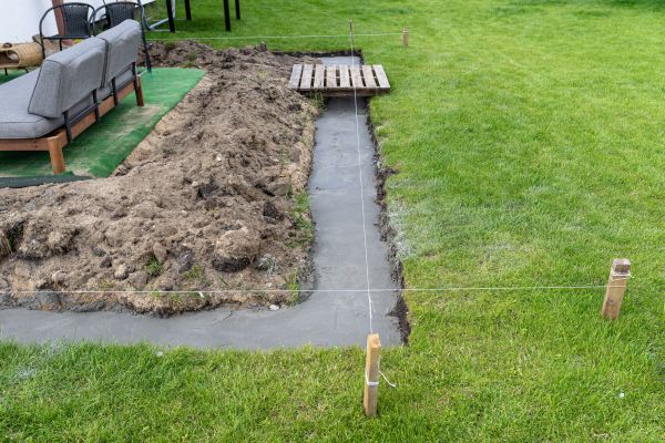 Cement Footer Installation in Bloomington